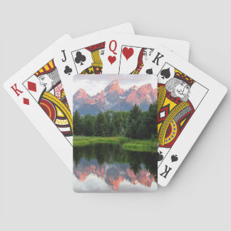 Stora Teton-reflektioner över Beaver-dammen Spelkort