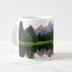Stora Teton-reflektioner över Beaver Pond Jumbo Mugg