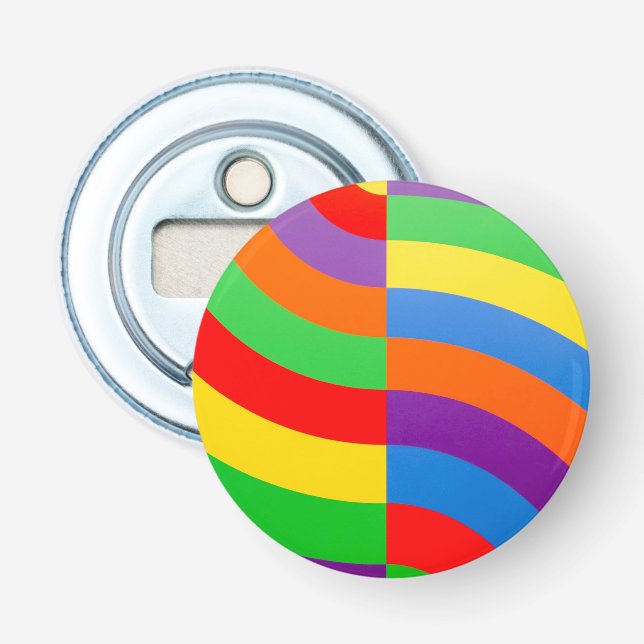 STORA TJOCK-RAINBOW RAND CIRKLES FLASKÖPPNARE (Framsidan)