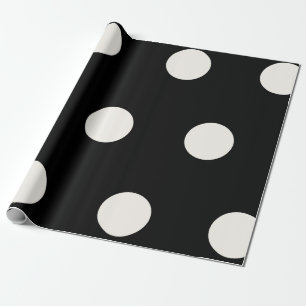 Stora Tjocken Elfenbenskusten Polka dots Mönster p Presentpapper