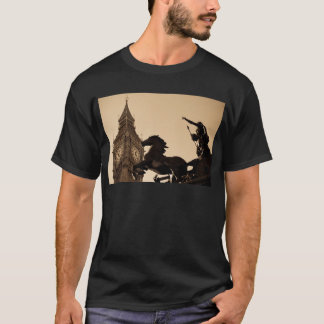 Stora tonad Ben och boudicastatysepia Tee Shirt