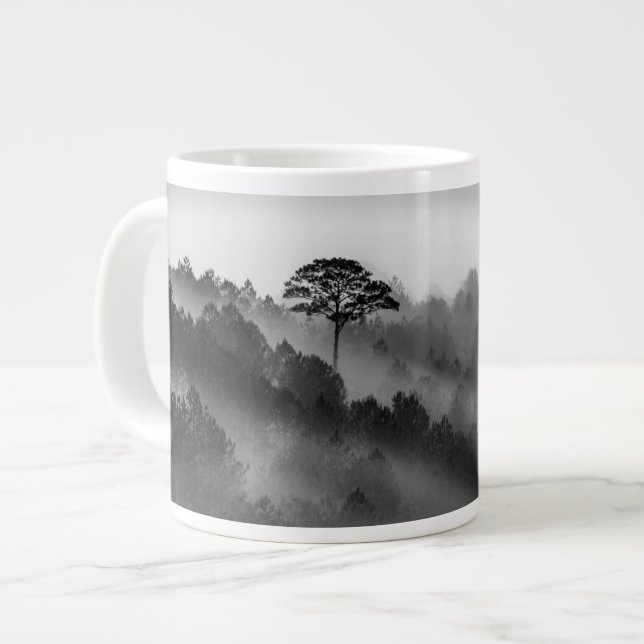Stora Träd i Gräs-skogen på Mist Jumbo Mugg (Framsida vänster)