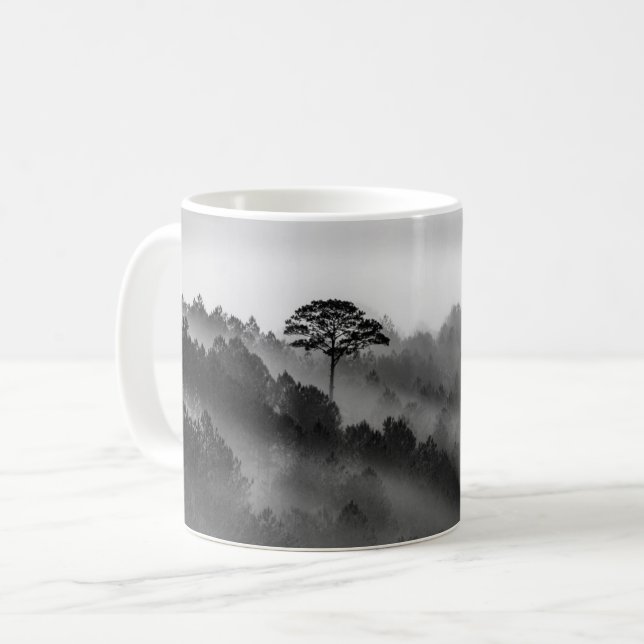 Stora Träd i Gräs-skogen på Mist Kaffemugg (Framsida vänster)