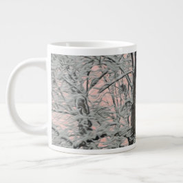 Stora Träd i Snö Jumbo Mugg