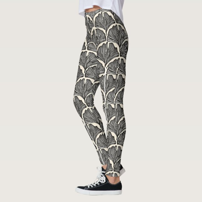 Stora träd löv leggings (Vänster)