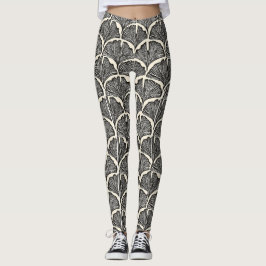 Stora träd löv leggings