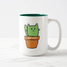 Stora tvåtonskaktus Mugg - Pumpkin