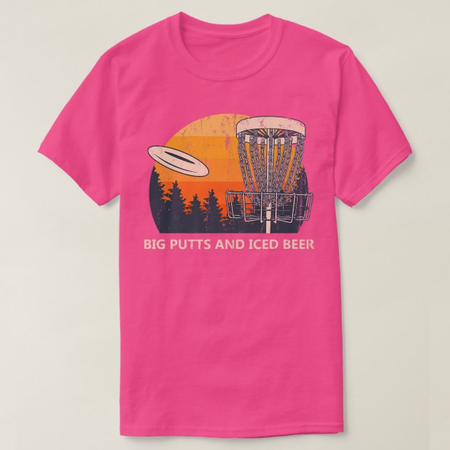 Stora utfall och högburen gulfsdränering Golfer  T Shirt (Design framsida)