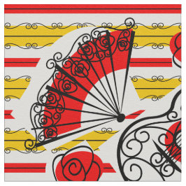 Stora utskrifter av den spanska syveneriska Rand-v Tyg