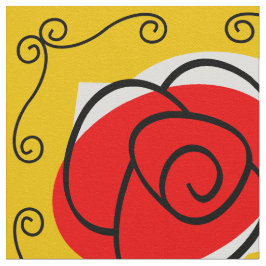 Stora utskrifter av det spanska Ro-hörnet Tyg