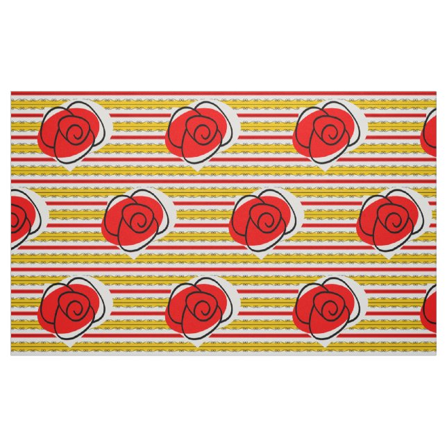 Stora utskrifter av det spanska Ro Rand-tyget Tyg (Fat Quarter)