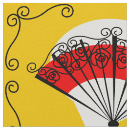 Stora utskrifter av spansk Fläkt-hörnet Tyg