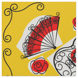 Stora utskrifter av spansk Souvenirväv Tyg