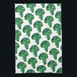 Stora vackra broccoli äter dina veggiger kökshandduk<br><div class="desc">Torka av ditt kök med den här roligten stora  broccoli mönster-handduken. Gör en underbar husuppvärmning eller en bröllop-gåva! Du kan anpassa den och även lägga till text. Kolla min butik för mycket mer färg och mönster!</div>