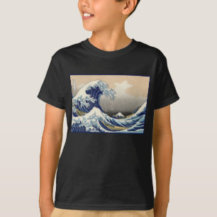Stora vågen vid Kanagawa & Fuji berg Japan havet T Shirt