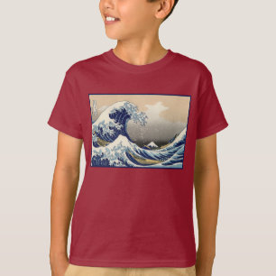 Stora vågen vid Kanagawa & Fuji berget Japanska ha T Shirt