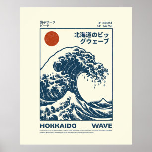 Stora vågen vid Kanagawa Poster