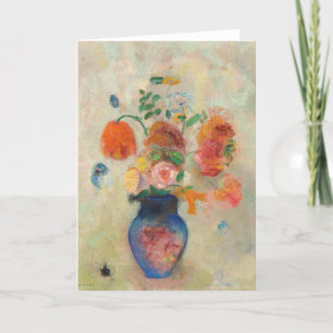 Stora vas med blommor - Odilon Redon Kort