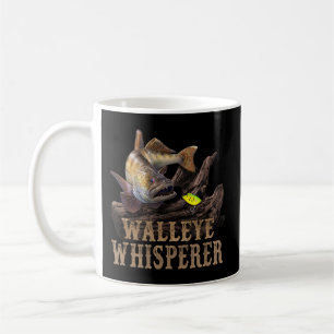 Stora Walleye med fiskelöjtnant Teckning: Walleye Kaffemugg
