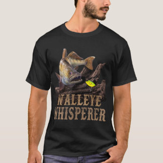Stora Walleye med fiskelöjtnant Teckning: Walleye T Shirt