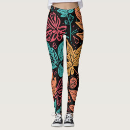 Stora Whimsicala blad Leggings