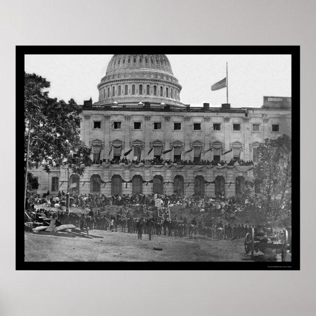 Storarméns granskning av USA:s Huvudstad 1865 Poster (Framsidan)