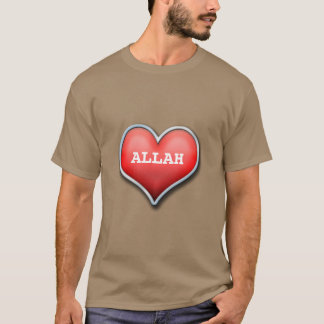 Storartad dawahtshirt med text Allah T Shirt