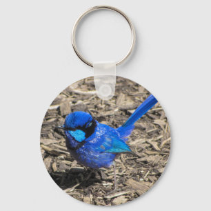 Storartad felik gärdsmyg Keychain Nyckelring