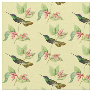Storartad Hummingbird för vintage Tyg