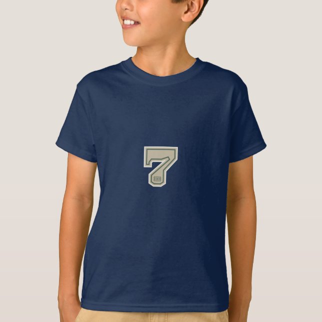 Storartat spela som sju är grafiskt tee shirt (Framsida)
