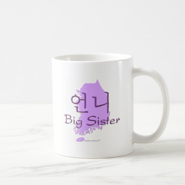Storasyster (av en flicka) Korea Kaffemugg (Höger)
