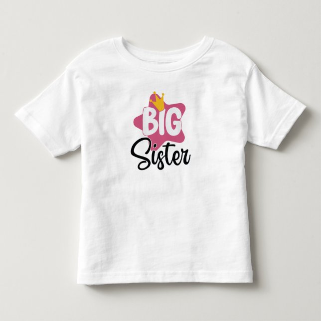Storasyster Beforderad till Storasyster Annonserin T Shirt (Framsida)