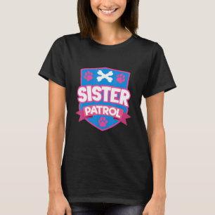 Storasyster för barn Lillasyster Hund Mamma Syskon T Shirt