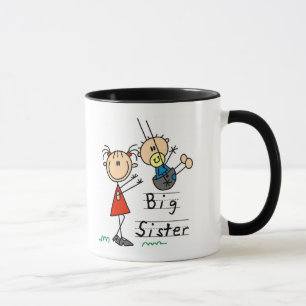 Storasyster med lite broderTshirts och gåvor Mugg