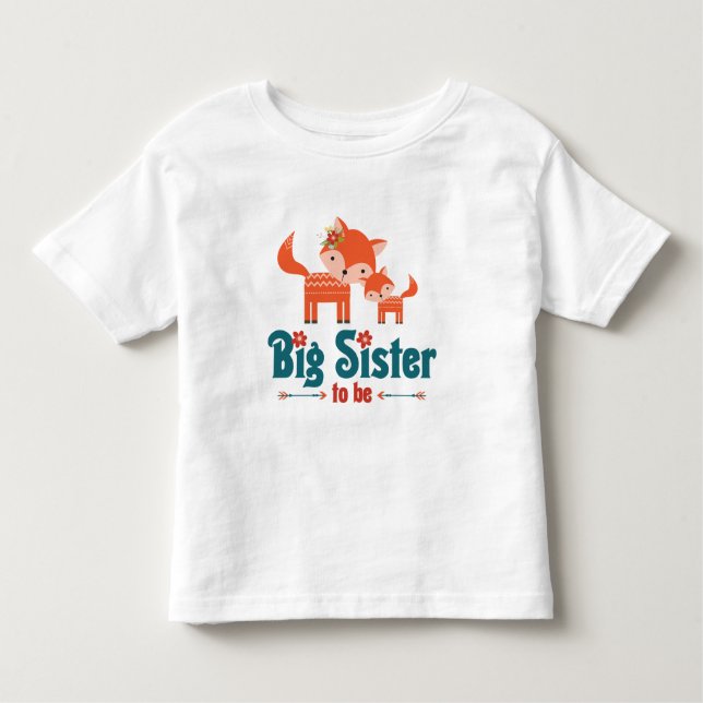 Storasyster som är skogsmarkrävar tee shirt (Framsida)