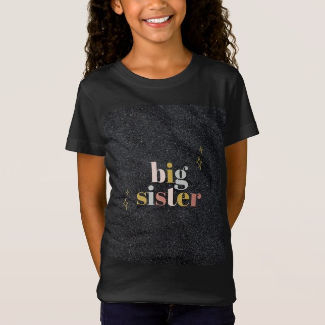 Storasyster speciell t-shirt design för flickor (Framsida)
