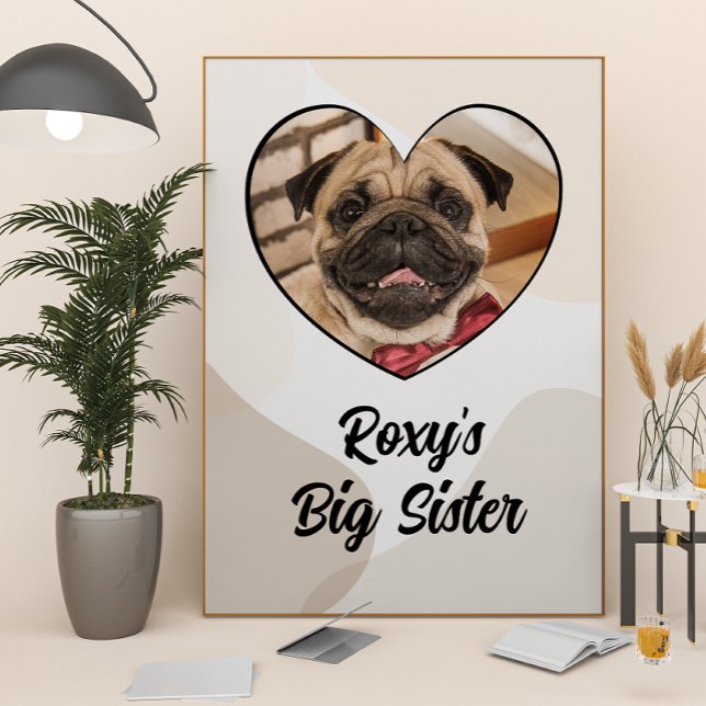 Storasysteranpassat hund-foto poster (Skapare uppladdad)