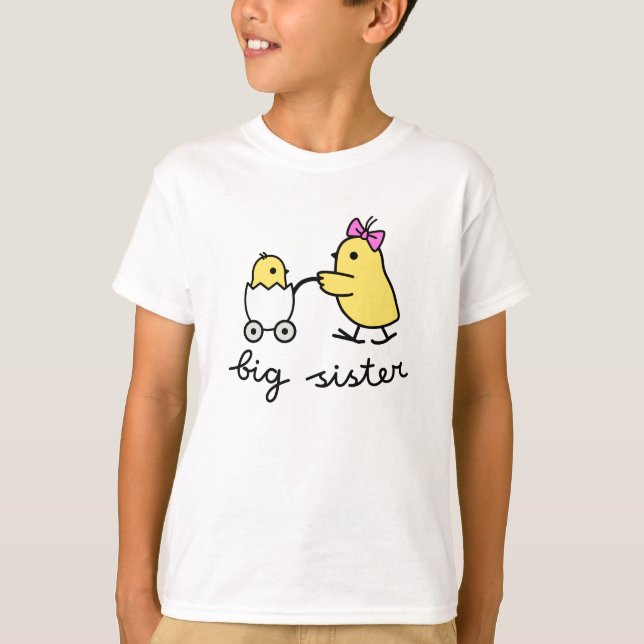Storasysterchickt-skjortor T Shirt (Framsida)