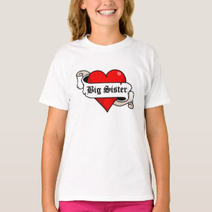 Storasystertatueringhjärta Tee