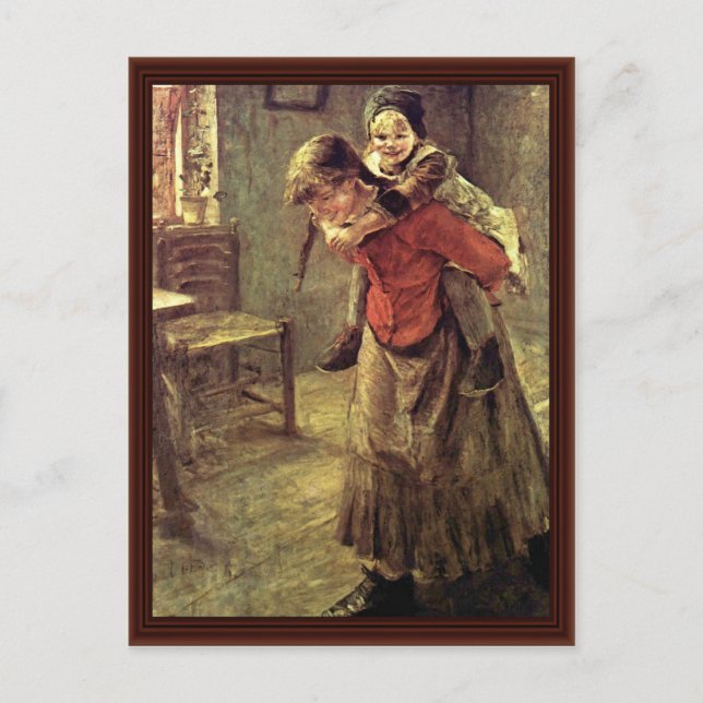 Storbister efter Fritz Von Uhde Vykort (Framsida)