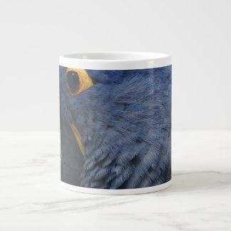Storblå macaw på storkaffe mugg jumbo mugg