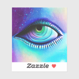 Storblå Öga-spooky Klistermärken