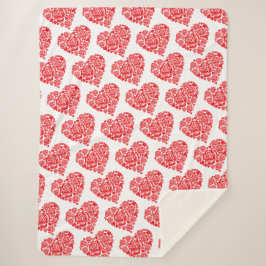 Storbläckfilt med rött hjärta