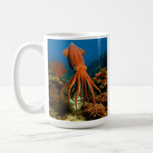 Storbläckfisk Kaffemugg (Vänster)