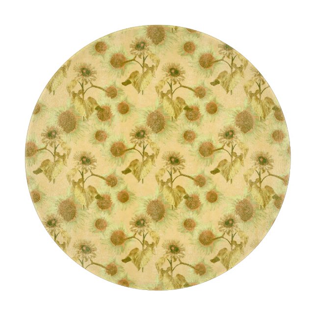 Storblommiga solblommor mönster (Framsidan)