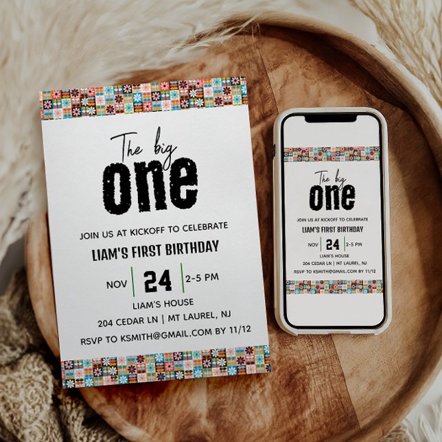 STORBRITANNIEN 1:a födelsedag Inbjudningar (Skapare uppladdad)