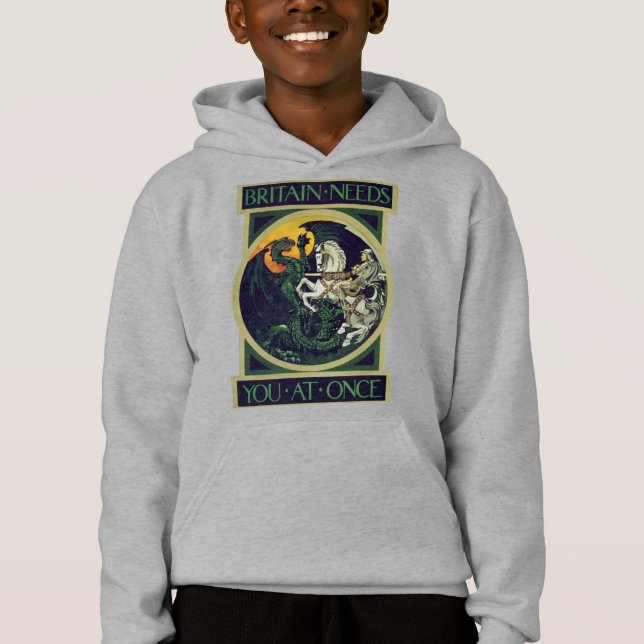 Storbritannien behöver dig omedelbart – St. George T Shirt (Framsida)