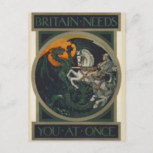 Storbritannien behöver dig vid Gången Vykort