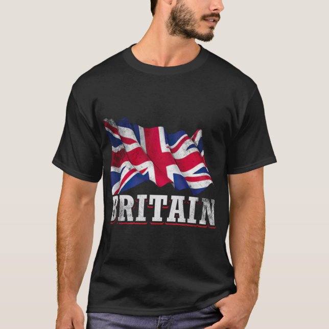 Storbritannien brittisk flagga t shirt (Framsida)