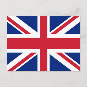 Storbritannien/Brittisk/Union Jack Flagga Affisch Vykort